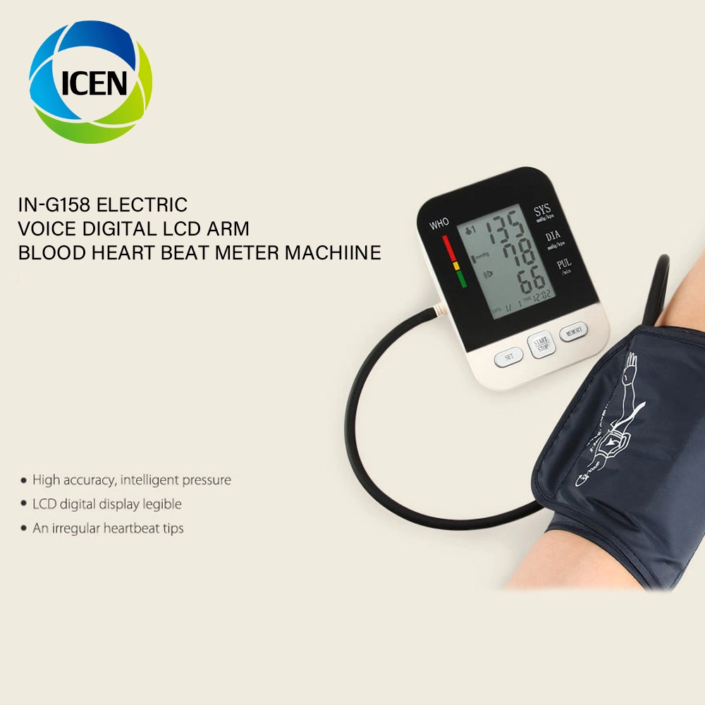 IN-G158 home and hospital digital arm smart blood pressure meter heart rate monitor