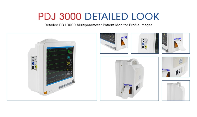 Six Multiparameter Heart Rate/ECG/NIBP/SpO2/Tempereture/Pluse Rate Patient Monitors