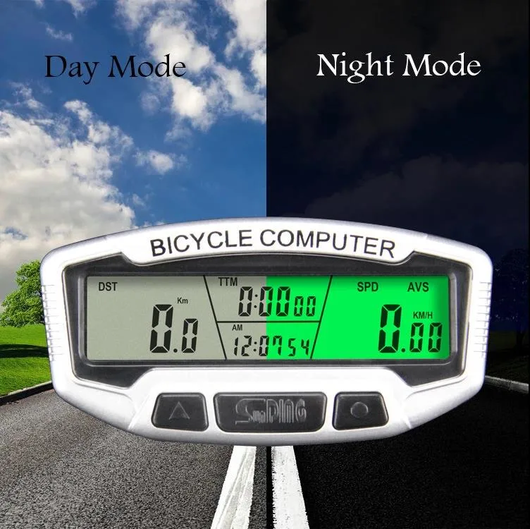 Bicycle Double Control Code Table SD-558c Wireless Luminous Odom Bicycle Computer