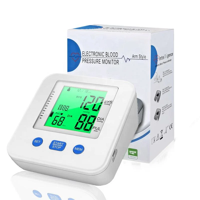 Hot Selling Arm Type Voice Broadcast Electronic Sphygmomanometer Heart Rate Blood Pressure Monitor