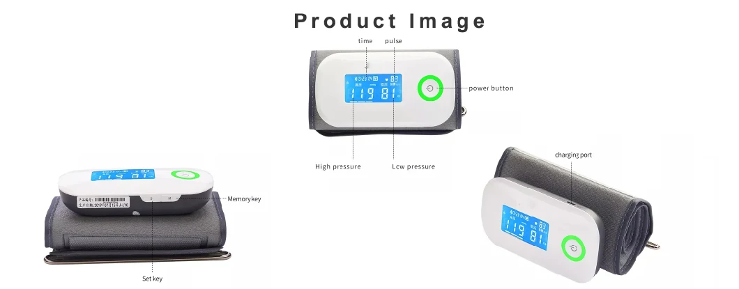 Manual Automatic Digital Upper Arm Bp Watch Wrist Patient Heart Rate Bluetooth Blood Pressure Monitor Medical Sphygmomanometer Arm Bp Monitor