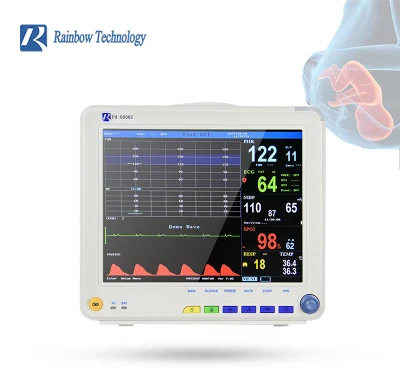 Attrezzatura medica Monitor della frequenza cardiaca fetale materna multiparametrica da 12,1 pollici per uso domestico e ospedaliero