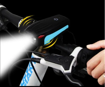 Accessori per biciclette Luce per bicicletta Corno forte Faro per bicicletta ricaricabile USB ad alta luminosità Wbb16728