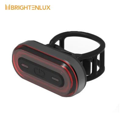 Brightenlux Presa di rifornimento di fabbrica Guida notturna Accessori logo personalizzato LED ricaricabile USB Fanale posteriore per bici Fanale posteriore impermeabile per bicicletta