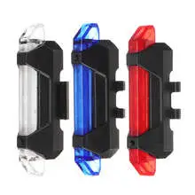 Luce per bicicletta USB Ricarica LED Spia notturna Fanale posteriore per ciclismo Montagna