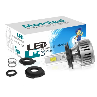 Lampadina faro LED H4 COB Motoled per moto